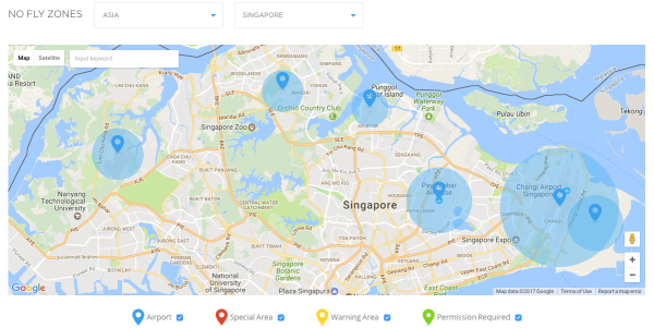 dji nfz map